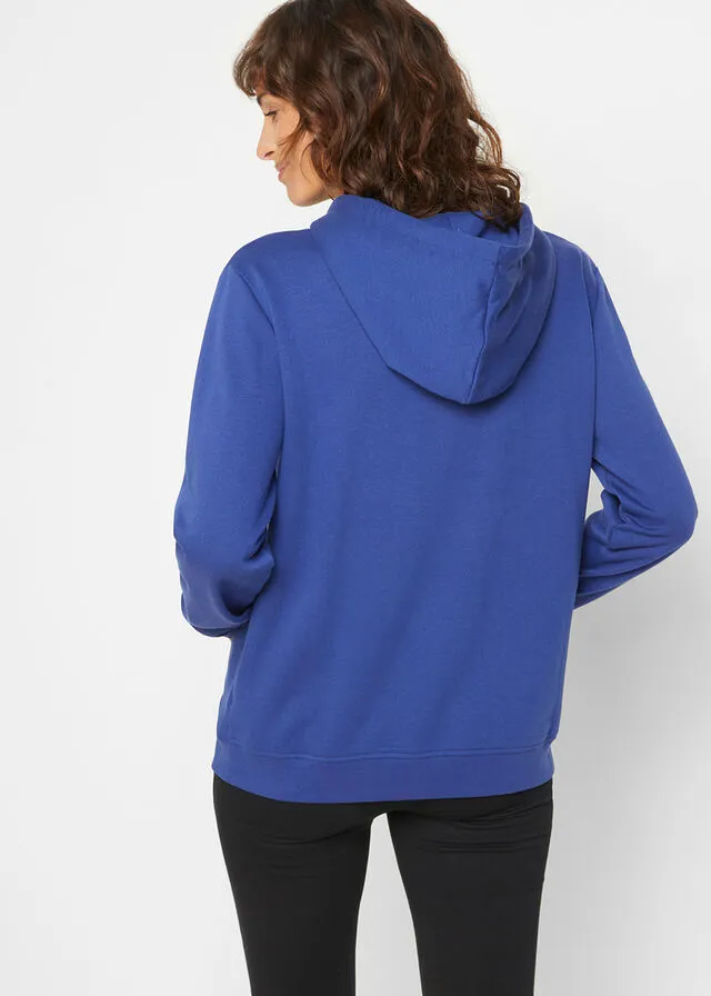 Sudadera básica con capucha Azul noche