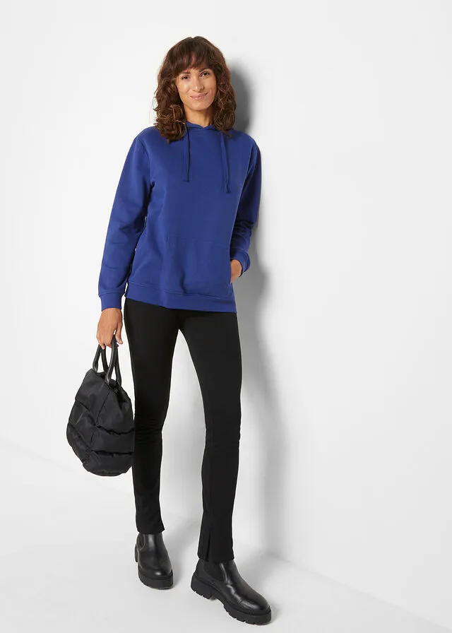 Sudadera básica con capucha Azul noche