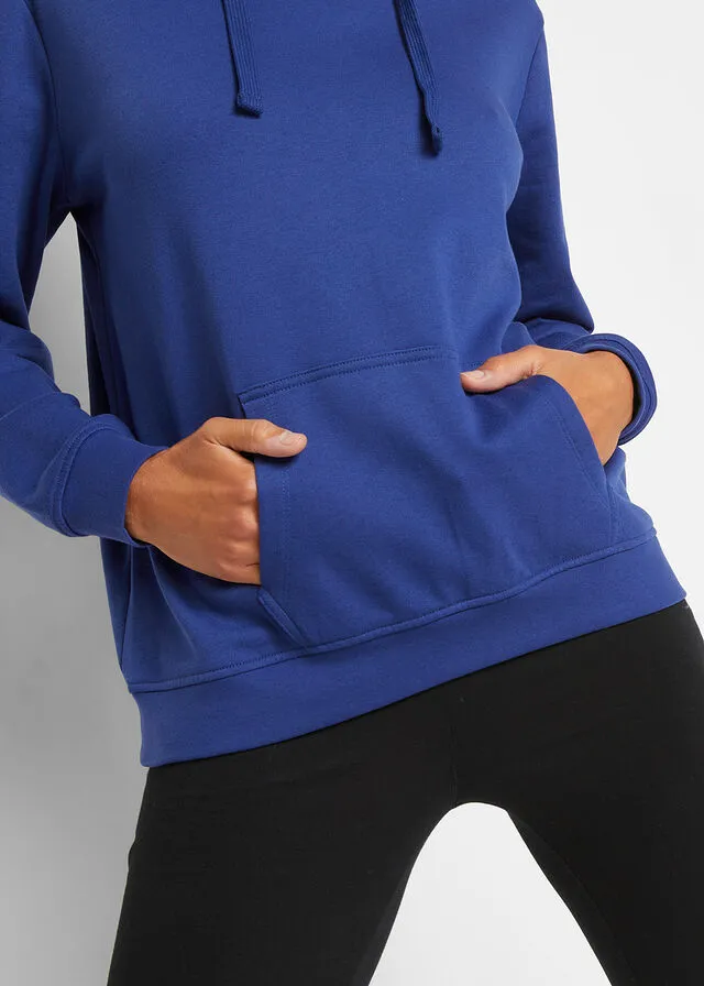 Sudadera básica con capucha Azul noche