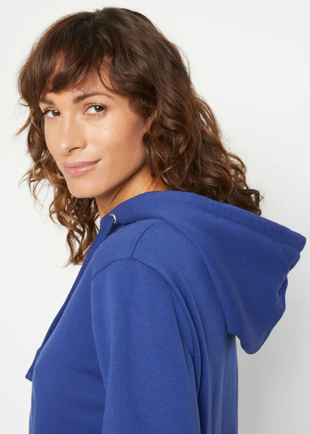 Sudadera básica con capucha Azul noche