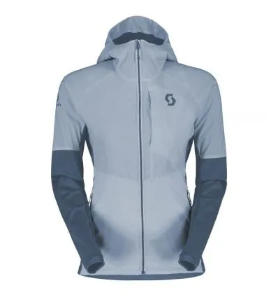 Sudadera con capucha para mujer Scott Explorair Alpha (Glace blue/Metal blue)