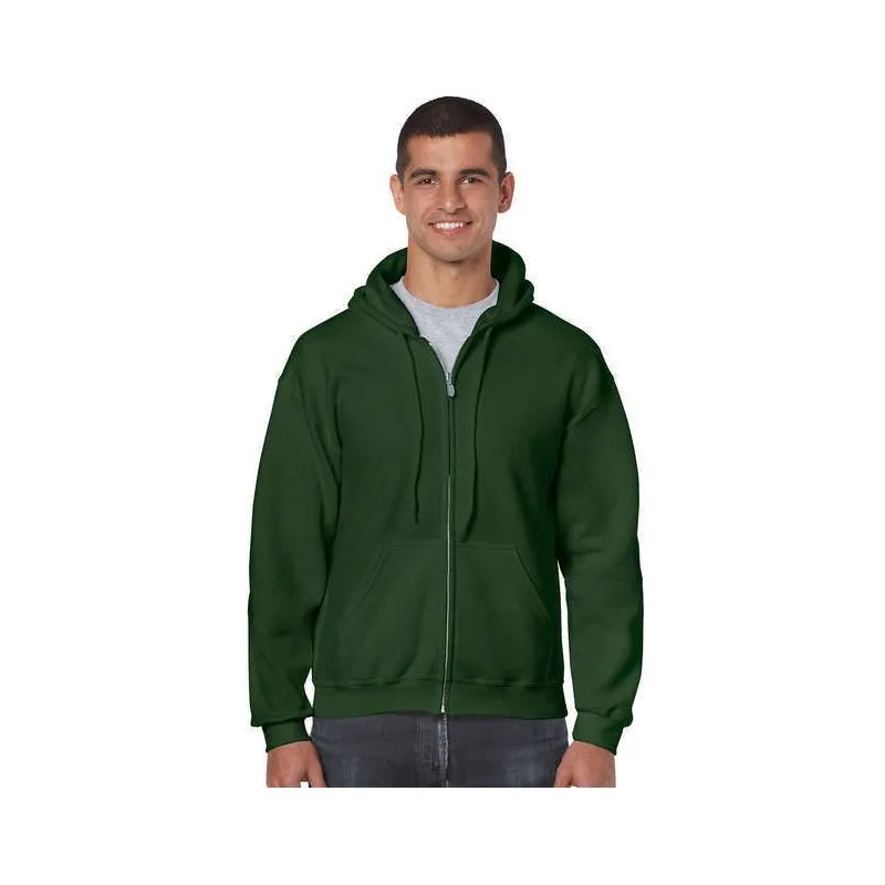 Sudadera con Capucha y cremallera Hombre de Gildan