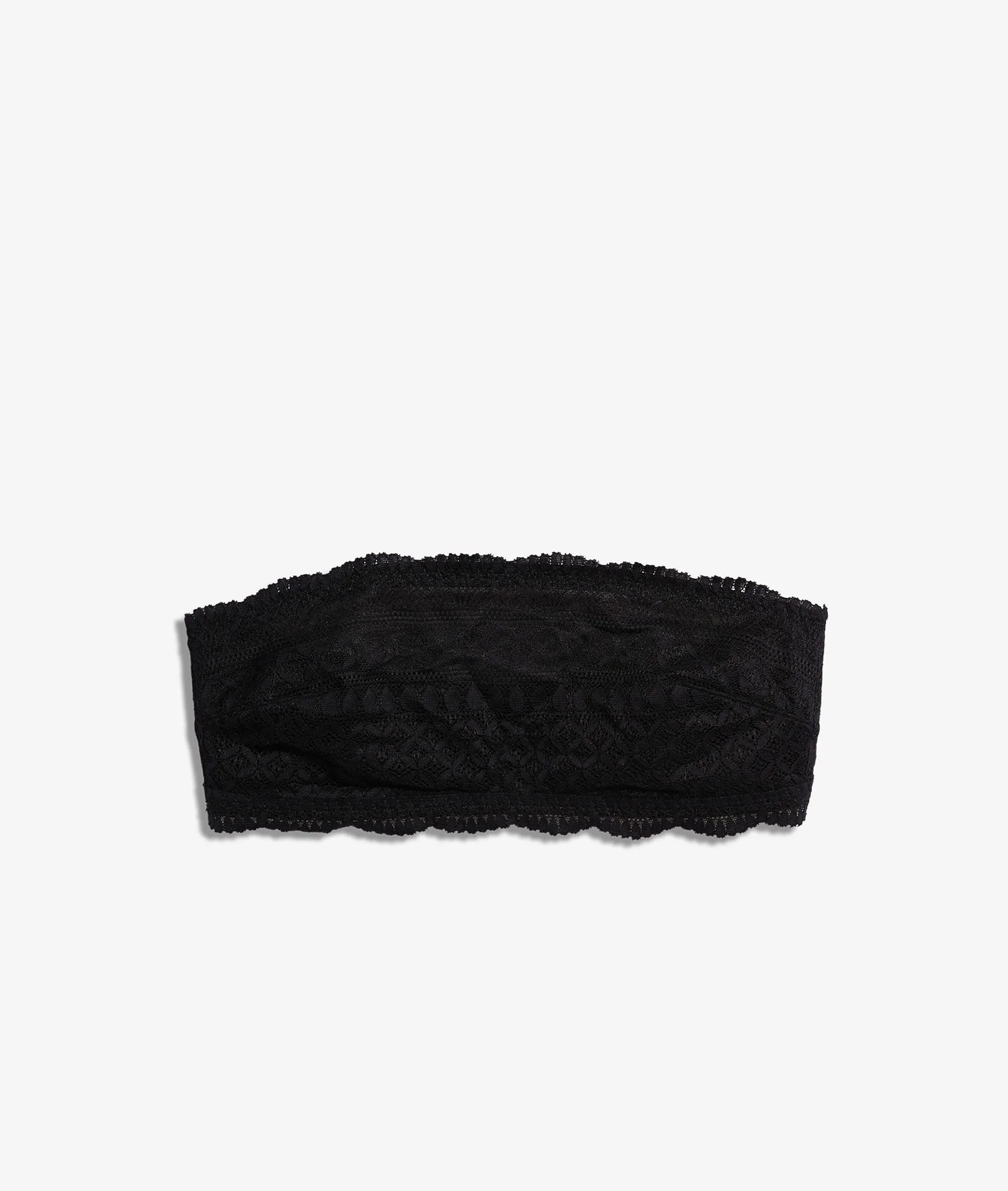 SUJETADOR BANDEAU DE ENCAJE GRáFICO IDOLE NOIR  ETAM