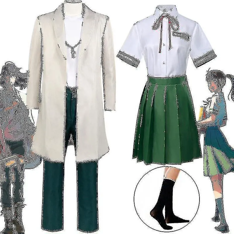Suzume No Tojimari Cosplay Anime Iwato Suzume Costume Jk Skirt Shirt Uniform Casual Wear Halloween Costumes Christmas Party Gift