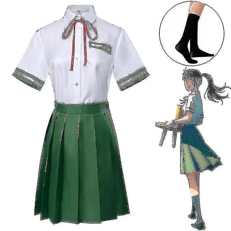 Suzume No Tojimari Cosplay Anime Iwato Suzume Costume Jk Skirt Shirt Uniform Casual Wear Halloween Costumes Christmas Party Gift