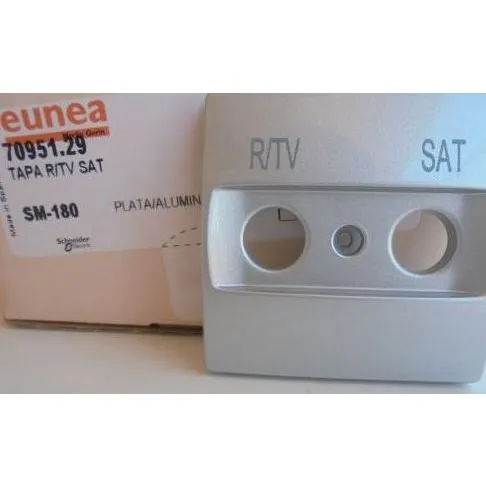 TAPA R/TV PLATA ALUMINIO EUNEA 70951.29