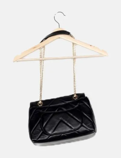 Taranko Bolso de hombro negro acolchado