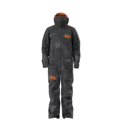 Traje de esquí Helly Hansen TRAJE IMPRESO CHUGACH INFIN PARA HOMBRE (MARMOL NEGRO)