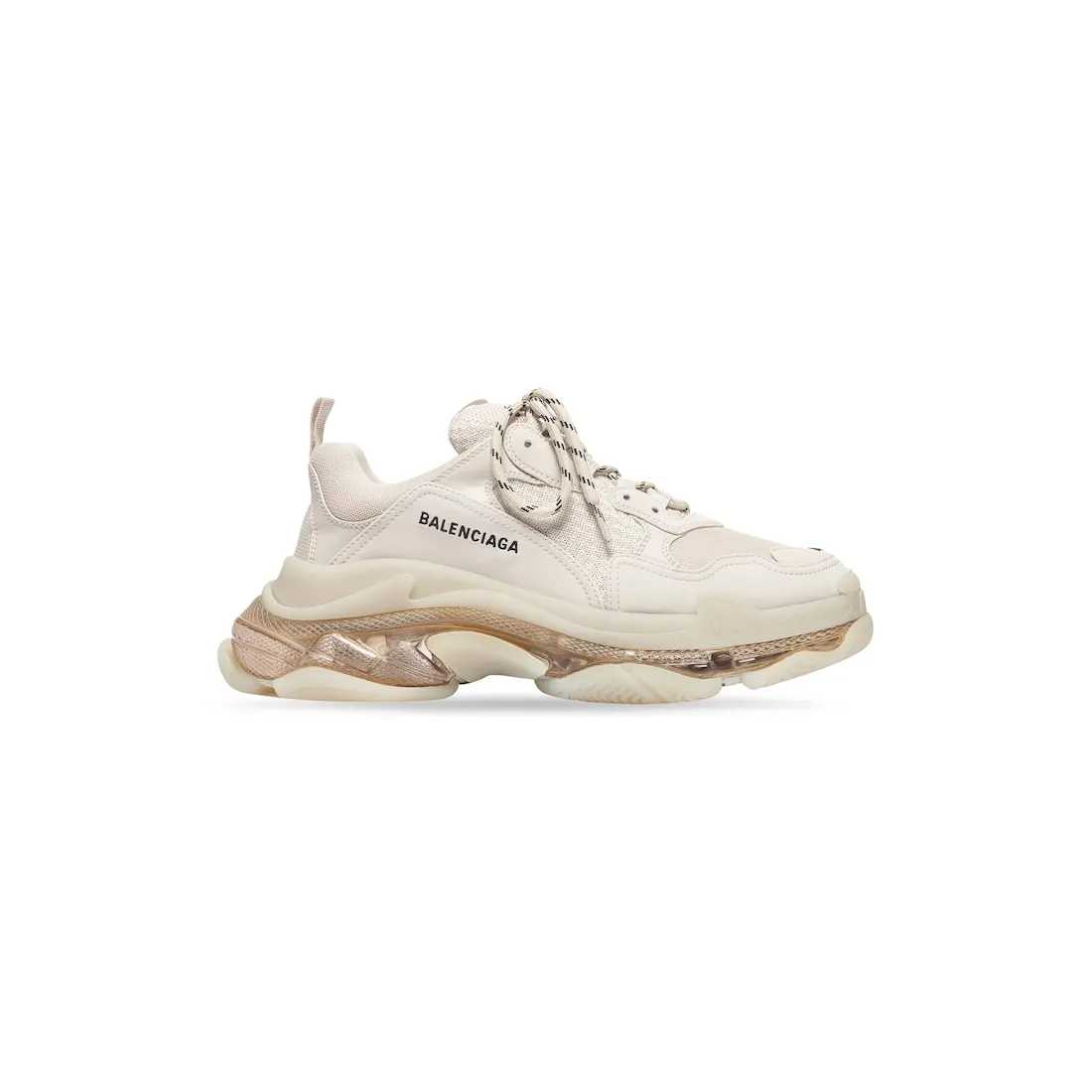 Triple S Clear Sole para Hombre en Blanco