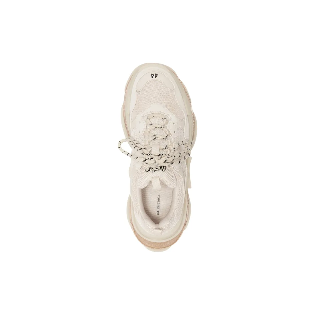Triple S Clear Sole para Hombre en Blanco