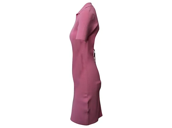 VESTIDO POLO CON ESPALDA ABIERTA DE PUNTO Acanalado Jacquemus en Viscosa rosa 