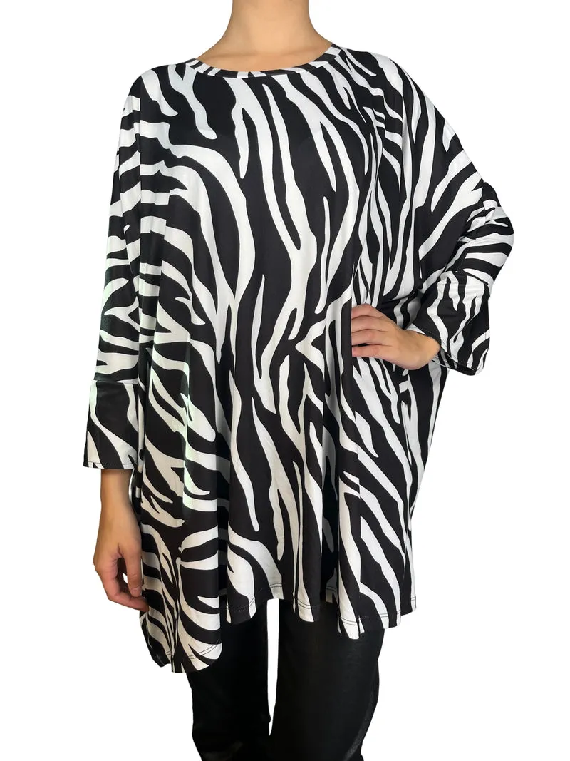 VICTORIA RAVEAU Polera Animal Print