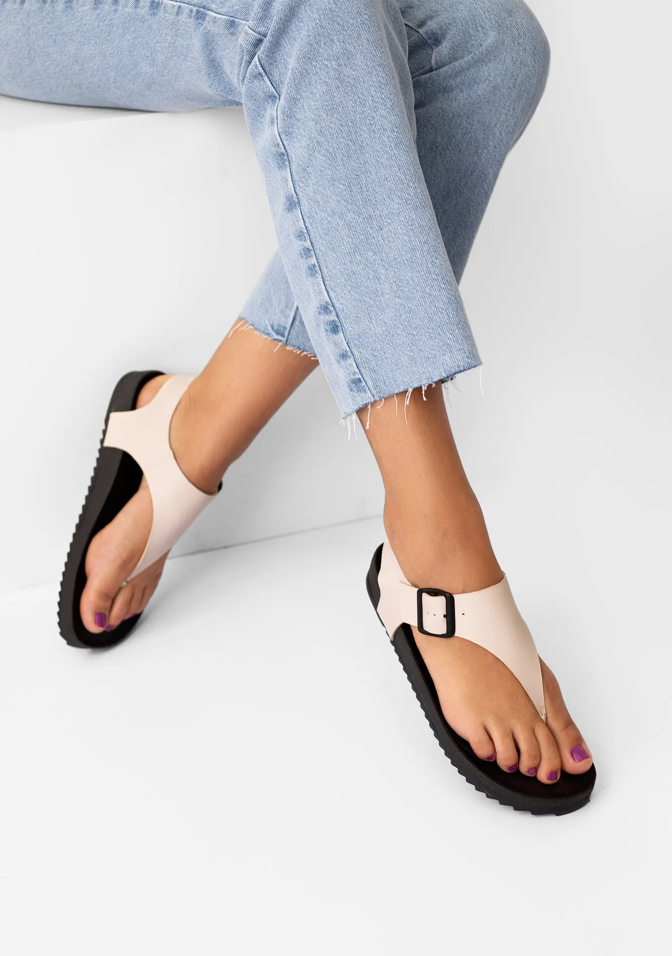 Vinci Shoes Sandalias Gisele Vainilla