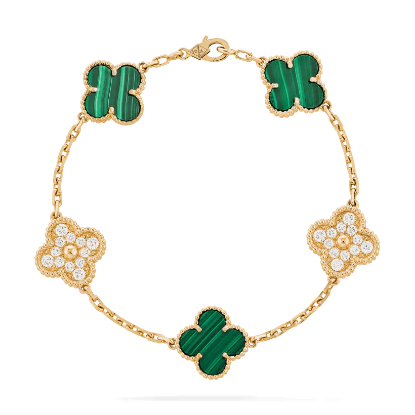 Vintage Alhambra bracelet, 5 motifs