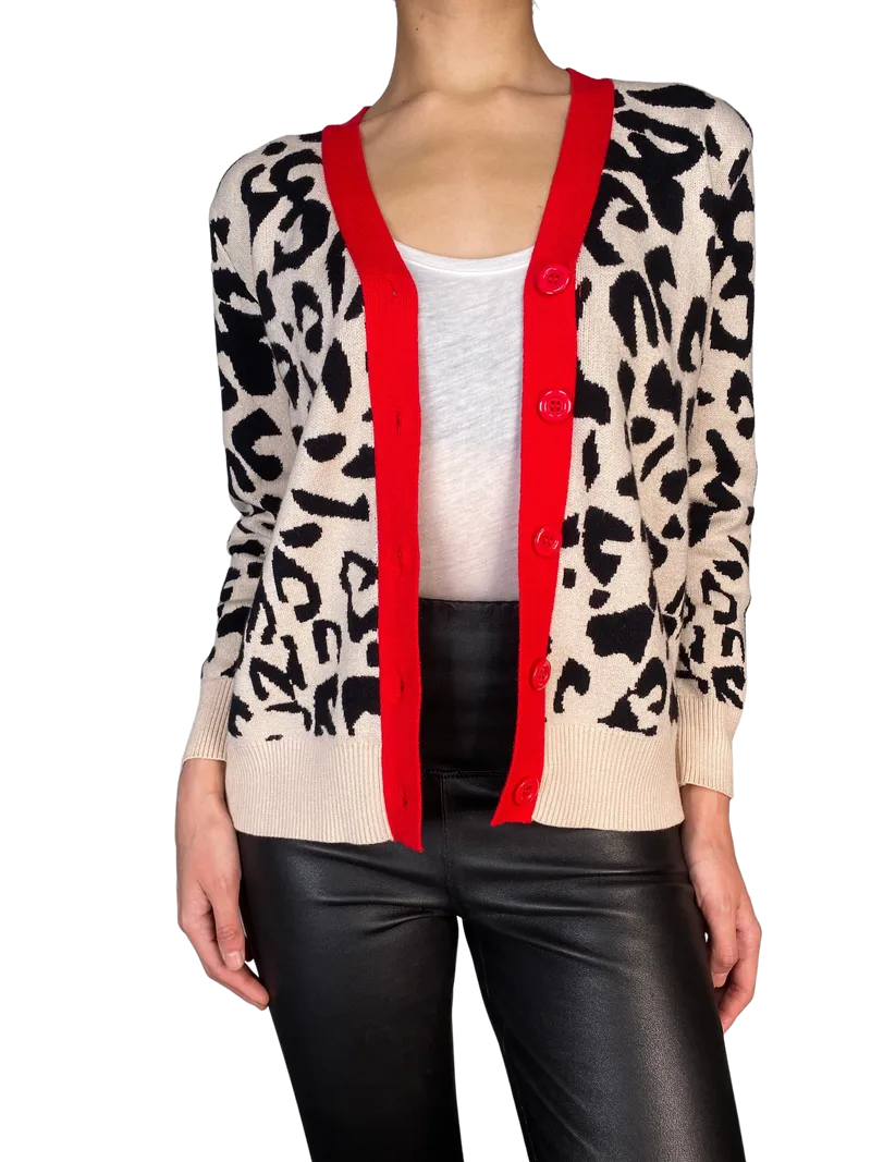 VINTAGE Sweater Animal Print