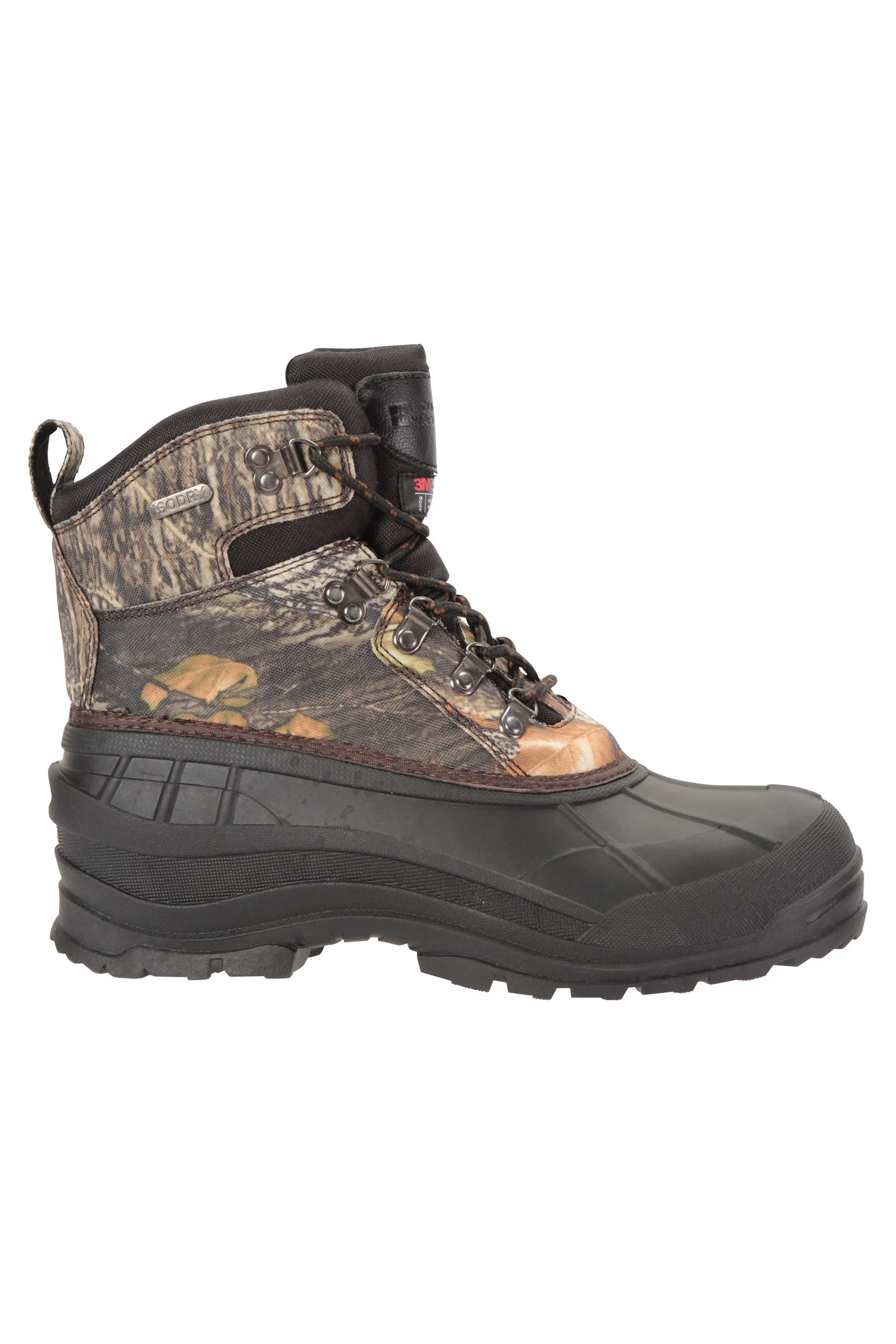 Woodland botas de nieve de camuflaje para hombre
