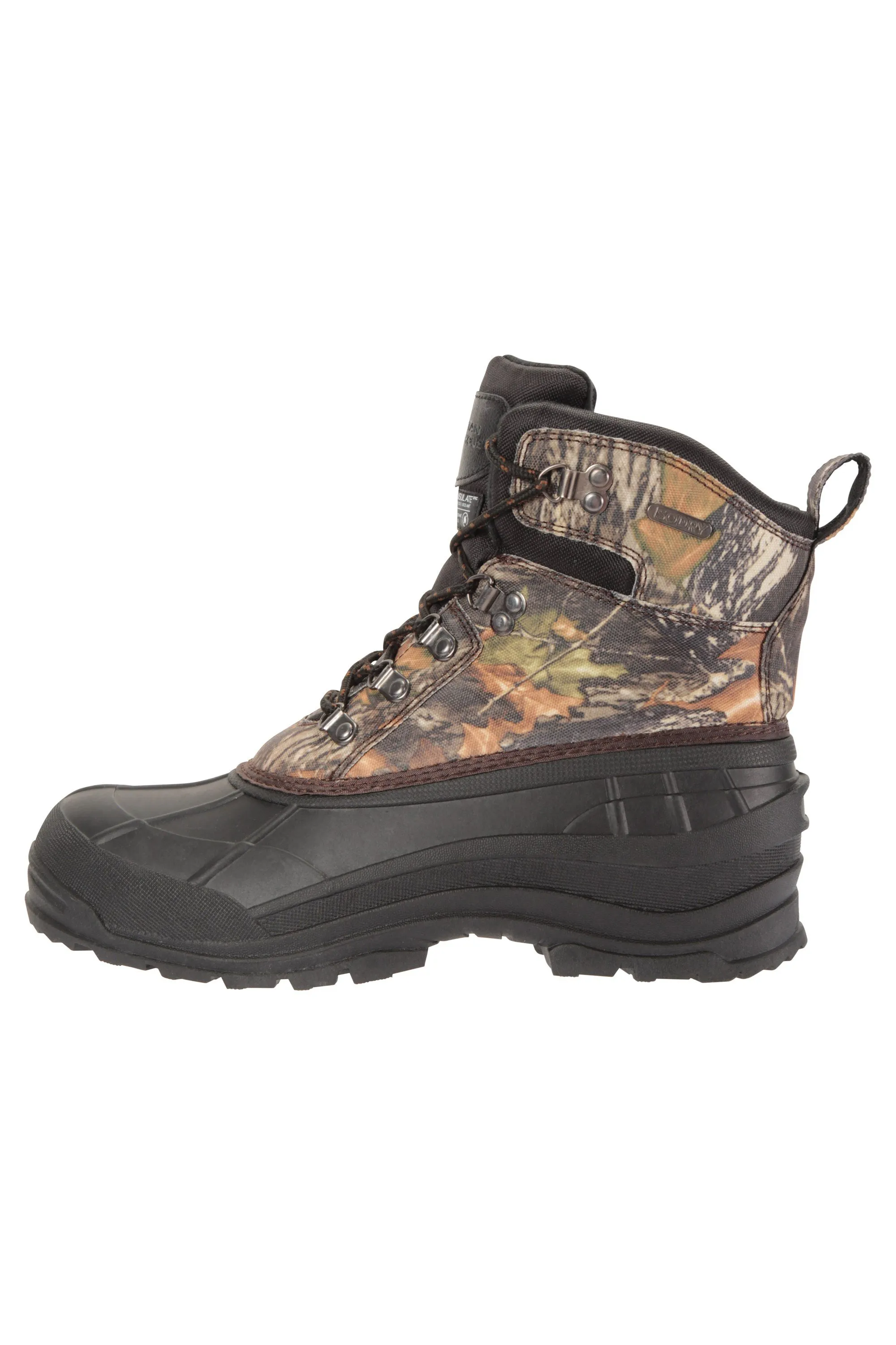 Woodland botas de nieve de camuflaje para hombre