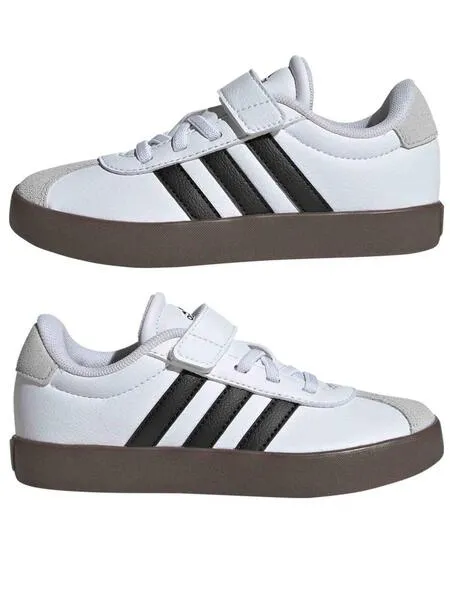 Zapatilla Adidas VL Court 3 Bco/Negro Jr