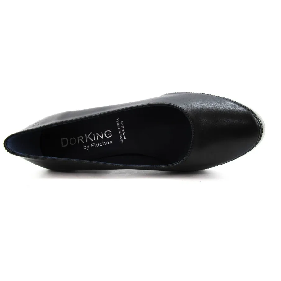ZAPATO SALON DORKING BY FLUCHOS DE MUJER COLOR NEGRO. ENVIO Y CAMBIO GRATUITO