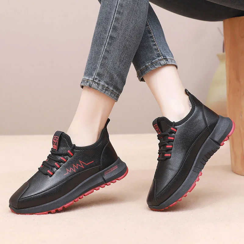 Zapatos cálidos impermeables de cuero de invierno