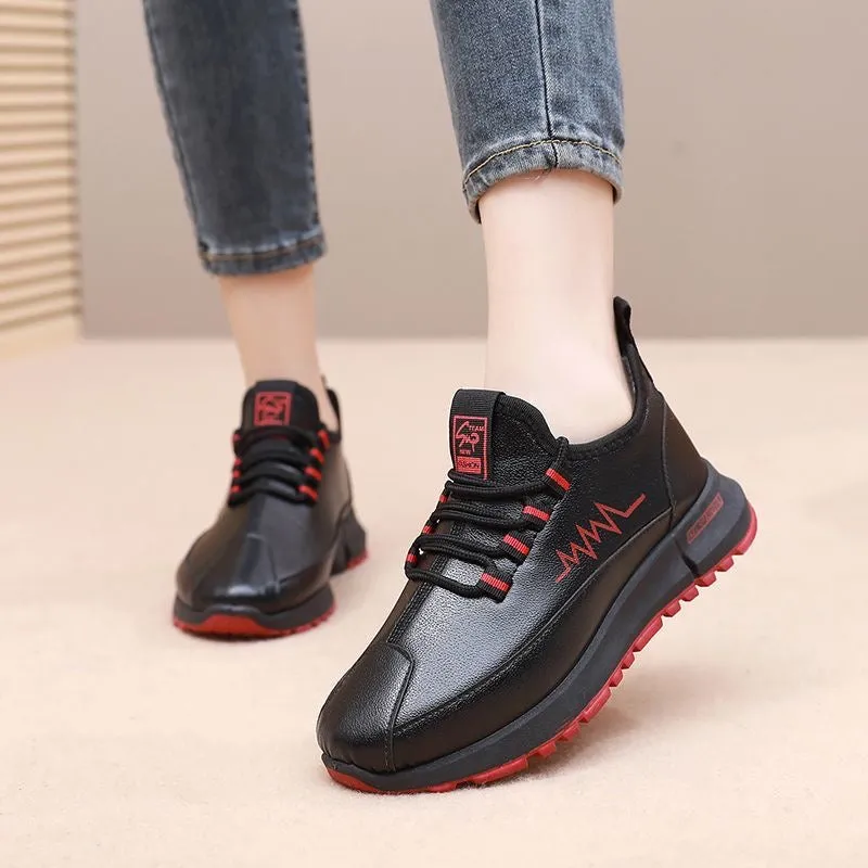 Zapatos cálidos impermeables de cuero de invierno