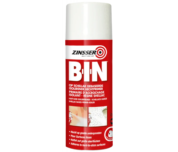 ZINSSER BIN AEROSOL 400ML  PRIMER DE ADHESIóN & AISLADOR